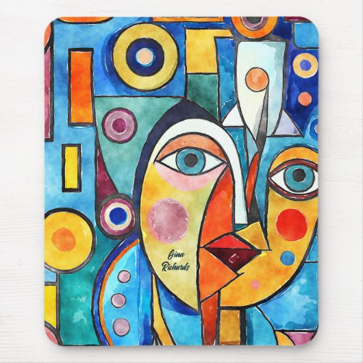 Kubismeontwerp Muismat (Voorkant)