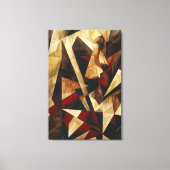 Kubistisch Abstract Portret Canvas Afdruk (Voorkant)