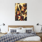 Kubistisch Abstract Portret Canvas Afdruk (Insitu (Slaapkamer))