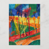 kubistisch landschap | Fritz Schaefler Briefkaart (Voorkant)