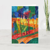 kubistisch landschap | Fritz Schaefler Kaart (Voorkant)