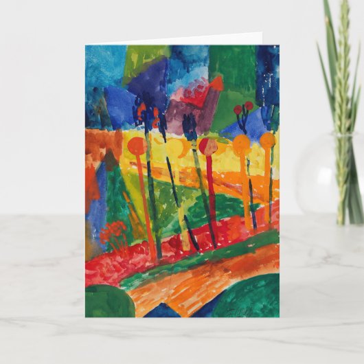 kubistisch landschap | Fritz Schaefler Kaart (Voorkant)