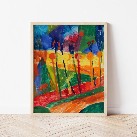 kubistisch landschap | Fritz Schaefler Poster