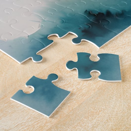 kubistisch zeegezicht legpuzzel (Zijkant)