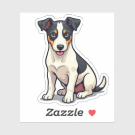 Kubistische charme, Schattige Manchester Terrier,  Sticker