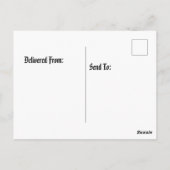 kubistische flamingo briefkaart (Achterkant)