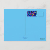 kubistische gegevens briefkaart (Achterkant)