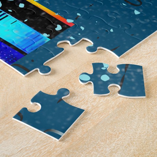 kubistische gegevens legpuzzel (Zijkant)