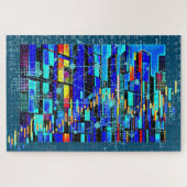 kubistische gegevens legpuzzel (Horizontaal)