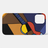 Kubistische gitaar Surrealisme Schilderen. Case-Mate iPhone Case (Achterkant (horizontaal))