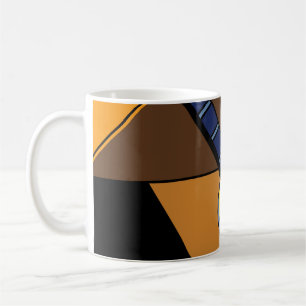 Kubistische gitaar Surrealisme Schilderen. Koffiemok