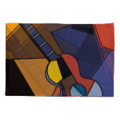 Kubistische gitaar Surrealisme Schilderen. Kussensloop (Achterkant)