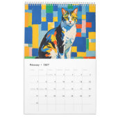 Kubistische katten – Kunstkalender Kalender (Feb 2027)