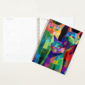 Kubistische katten schildwachten planner (Display)