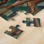 Kubistische rendier legpuzzel (Zijkant)