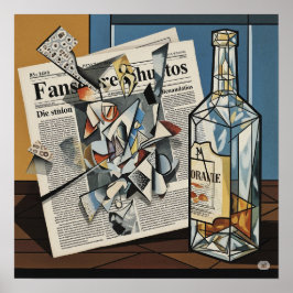 Kubistische stilleven kunst poster