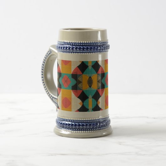 kubistische vis bierpul (Voorkant links)