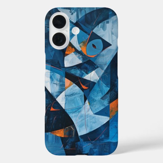 kubistische vis Case-Mate iPhone case (Achterkant)