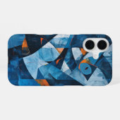 kubistische vis iPhone 16 hoesje (Achterkant horizontaal)