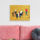 Kublai Khan Hunting, Yuan dynasty Canvas Afdruk (Insitu (Woonkamer))