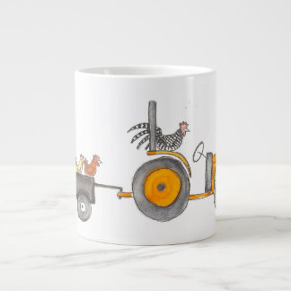 Kubota en hennen grote koffiekop
