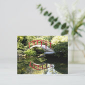 Kubota Gardens Bridge Briefkaart (Staand voorkant)
