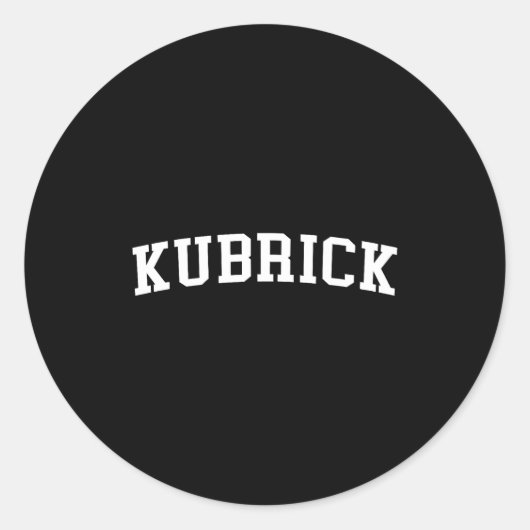 Kubrick ronde sticker (Voorkant)