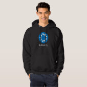 Kubuntu Vriendelijke computer software Linux en U Hoodie (Voorkant volledig)