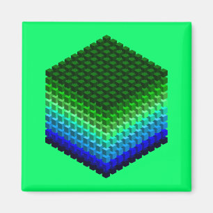 Kubus 3D-patroon Magneet