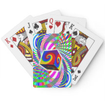 Kubus drijvend over Wiskunde kunst