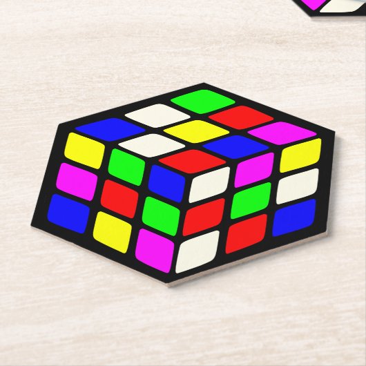 kubus kartonnen onderzetters (Schuin)