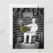 Kubus magie met monsters briefkaart (Voorkant / Achterkant)