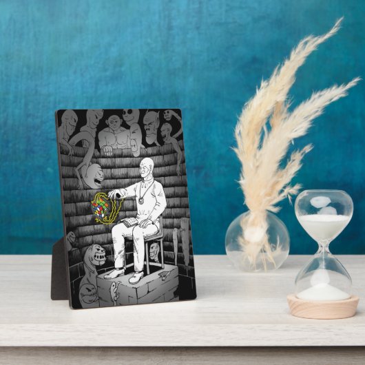 Kubus magie met monsters fotoplaat (Zijkant)