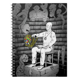 Kubus magie met monsters notitieboek