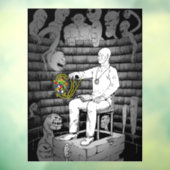 Kubus magie met monsters raamsticker (Vel 3)