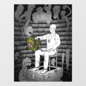 Kubus magie met monsters raamsticker (Vel)