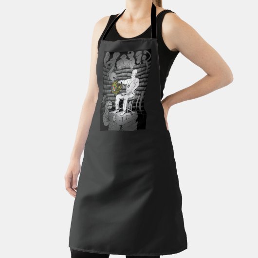 Kubus magie met monsters schort (Insitu)