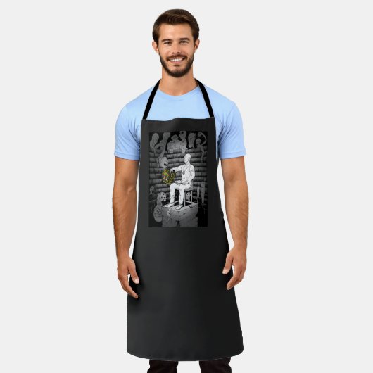 Kubus magie met monsters schort (Gedragen)