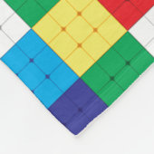Kubus Puzzel spel Fleece Deken (Hoek)