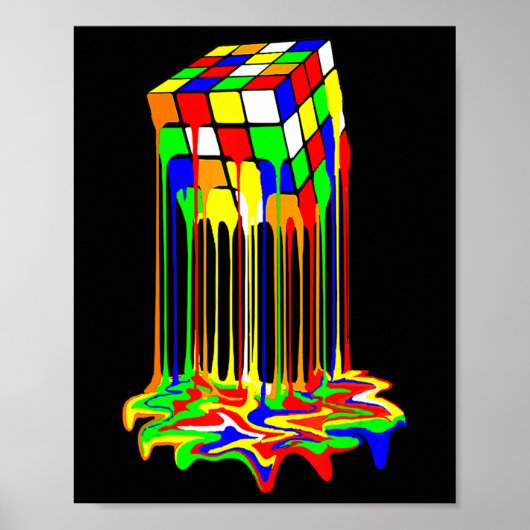 kubuskleurige geweldige afbeelding poster (Voorkant)