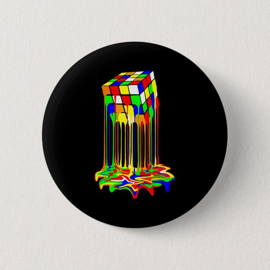 kubuskleurige geweldige afbeelding ronde button 5,7 cm (Voorkant)