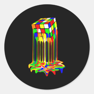 kubuskleurige geweldige afbeelding ronde sticker