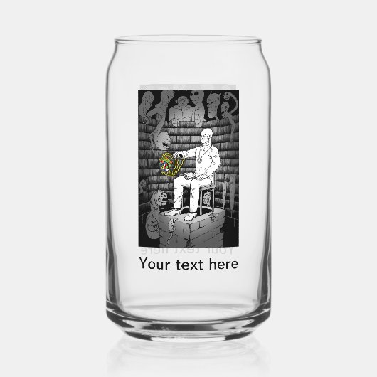 Kubusmagie met monsters blikvorm glas (Voorkant)