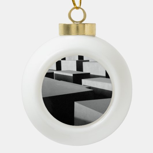 Kubussen in Berlijn Keramische Bal Ornament (Voorkant)