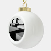 Kubussen in Berlijn Keramische Bal Ornament (Rechts)