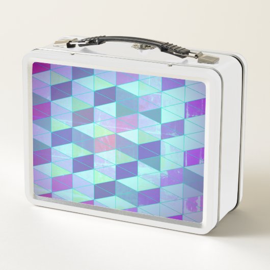 Kubussen in driehoeken geometrisch patroon (Achterkant)