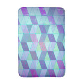 Kubussen in driehoeken geometrisch patroon badmat (Voorkant Verticaal)