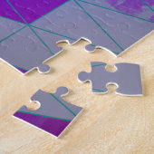 Kubussen in driehoeken geometrisch patroon legpuzzel (Zijkant)