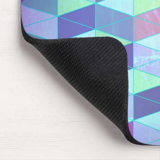 Kubussen in driehoeken geometrisch patroon muismat (Hoek)