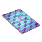 Kubussen in driehoeken geometrisch patroon notitieboek (Rechterzijde)